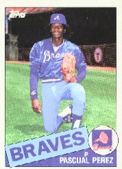 1985 Topps Baseball Cards      106     Pascual Perez